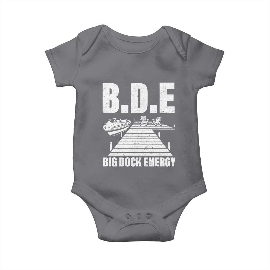 Funny BDE Big Dock Energy Baby Onesie Lake And Boating Lover - Wonder Print Shop