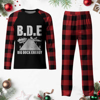 Funny BDE Big Dock Energy Plaid Pajama Set Lake And Boating Lover - Wonder Print Shop