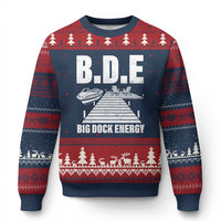 Funny BDE Big Dock Energy Ugly Christmas Sweater Lake And Boating Lover - Wonder Print Shop
