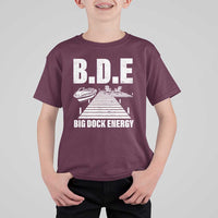 Funny BDE Big Dock Energy T Shirt For Kid Lake And Boating Lover - Wonder Print Shop