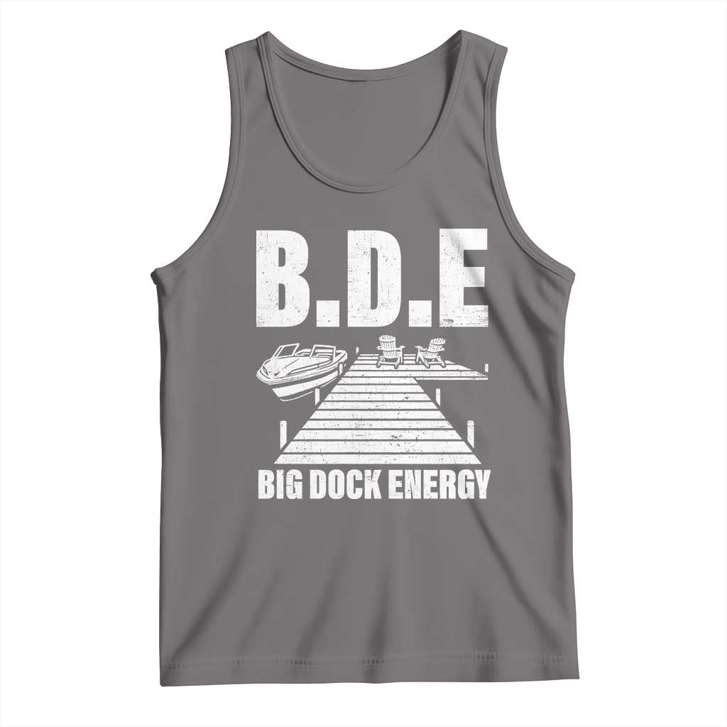 Funny BDE Big Dock Energy Tank Top Lake And Boating Lover - Wonder Print Shop