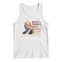 Rep John Lewis Tank Top Get In Good Necessary Trouble Social Justice - Wonder Print Shop