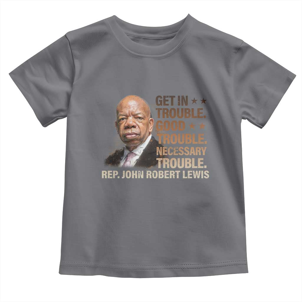 Rep John Lewis Toddler T Shirt Get In Good Necessary Trouble Social Justice - Wonder Print Shop