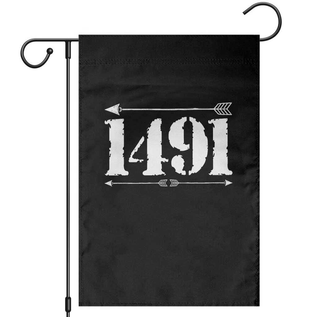 Proud Native American 1491 Indigenous People Day Garden Flag - Wonder Print Shop