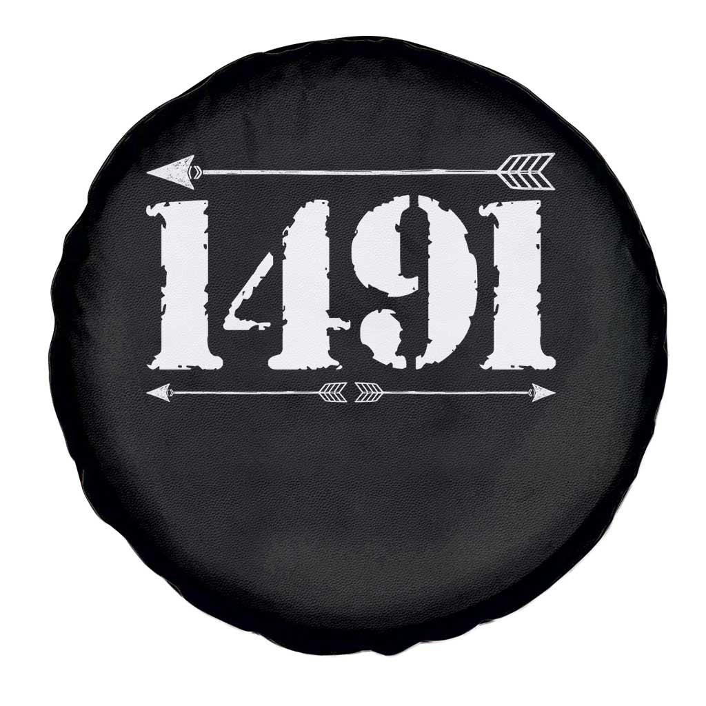 Proud Native American 1491 Indigenous People Day Spare Tire Cover - Wonder Print Shop