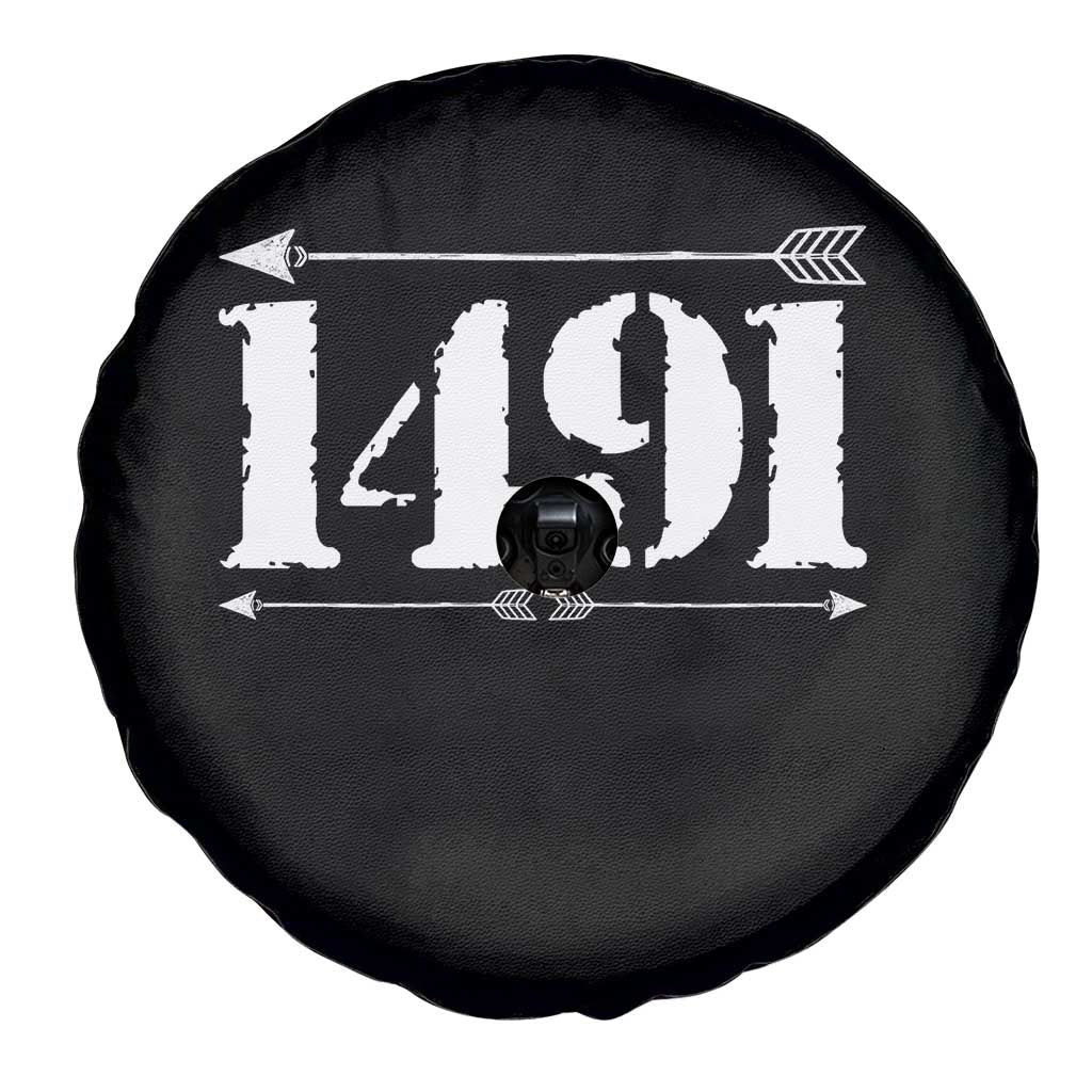 Proud Native American 1491 Indigenous People Day Spare Tire Cover - Wonder Print Shop