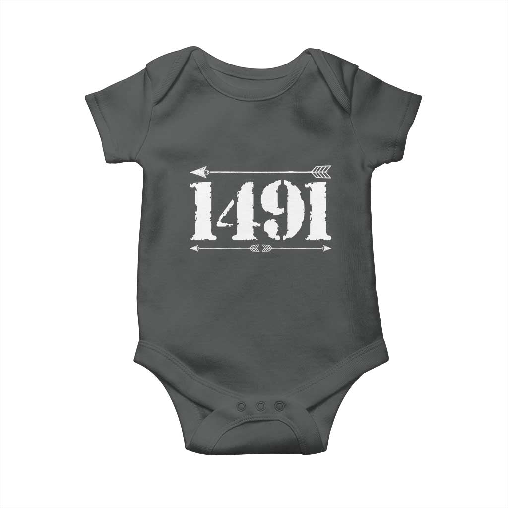 Proud Native American 1491 Indigenous People Day Baby Onesie - Wonder Print Shop