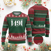 Proud Native American 1491 Indigenous People Day Ugly Christmas Sweater - Wonder Print Shop