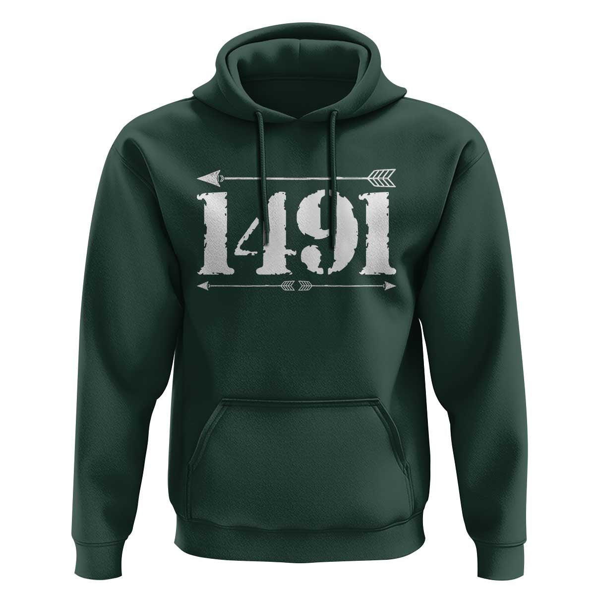 Proud Native American 1491 Indigenous People Day Hoodie - Wonder Print Shop