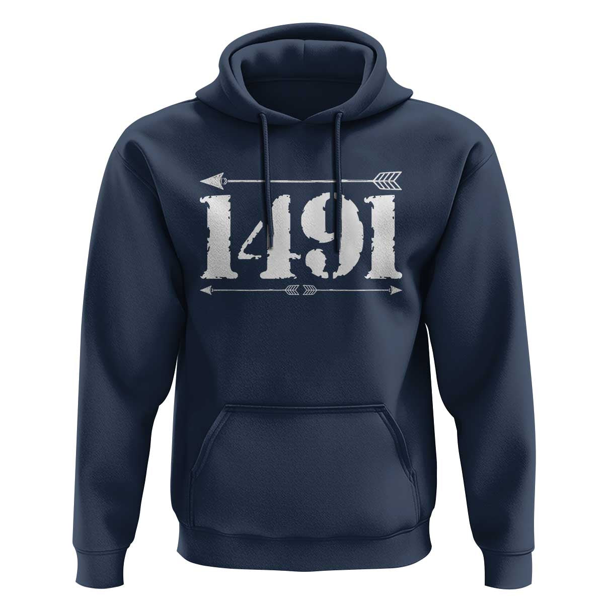 Proud Native American 1491 Indigenous People Day Hoodie - Wonder Print Shop