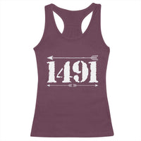 Proud Native American 1491 Indigenous People Day Racerback Tank Top - Wonder Print Shop