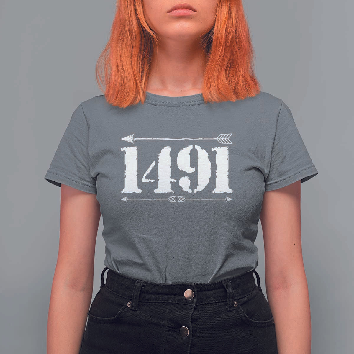 Proud Native American 1491 Indigenous People Day T Shirt For Women - Wonder Print Shop