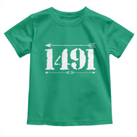 Proud Native American 1491 Indigenous People Day Toddler T Shirt - Wonder Print Shop