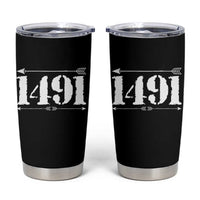 Proud Native American 1491 Indigenous People Day Tumbler Cup - Wonder Print Shop