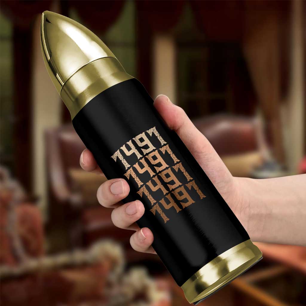 Proud Native American 1491 Pre Columbus Indigenous People Day Bullet Tumbler - Wonder Print Shop