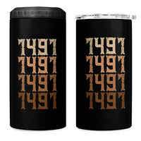 Proud Native American 1491 Pre Columbus Indigenous People Day 4 in 1 Can Cooler Tumbler - Wonder Print Shop