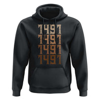 Proud Native American 1491 Pre Columbus Indigenous People Day Hoodie - Wonder Print Shop