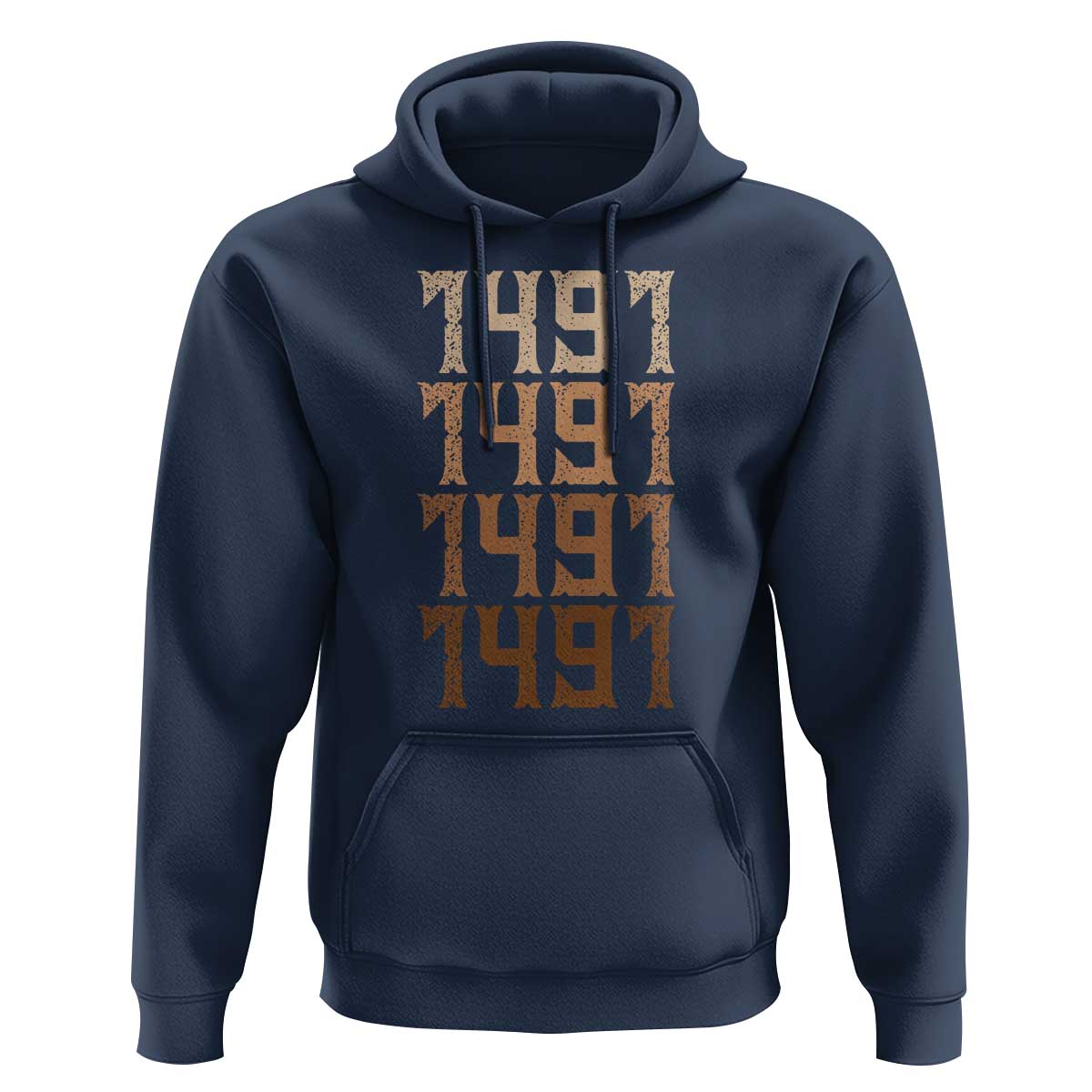 Proud Native American 1491 Pre Columbus Indigenous People Day Hoodie - Wonder Print Shop
