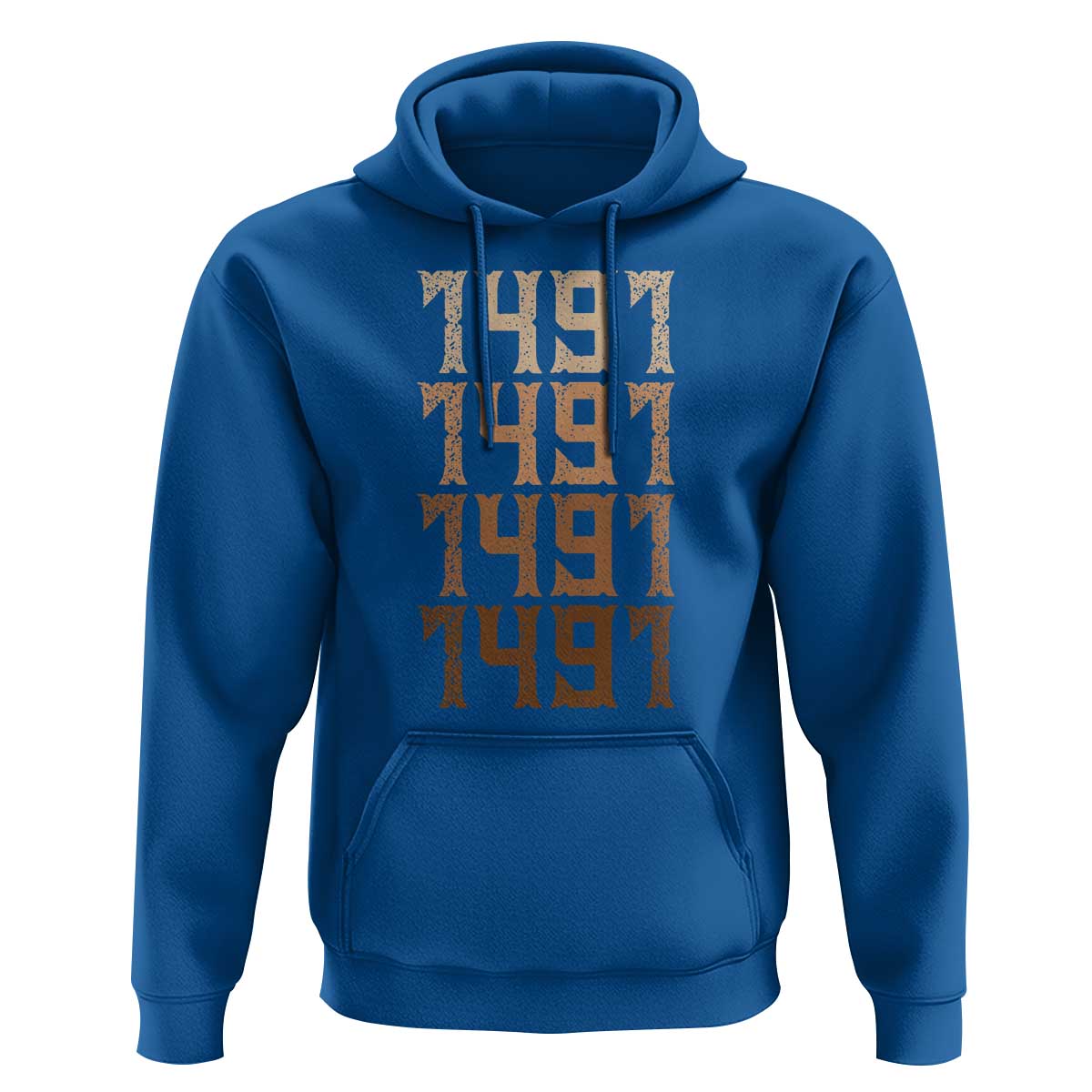 Proud Native American 1491 Pre Columbus Indigenous People Day Hoodie - Wonder Print Shop