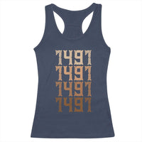 Proud Native American 1491 Pre Columbus Indigenous People Day Racerback Tank Top - Wonder Print Shop
