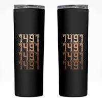 Proud Native American 1491 Pre Columbus Indigenous People Day Skinny Tumbler - Wonder Print Shop