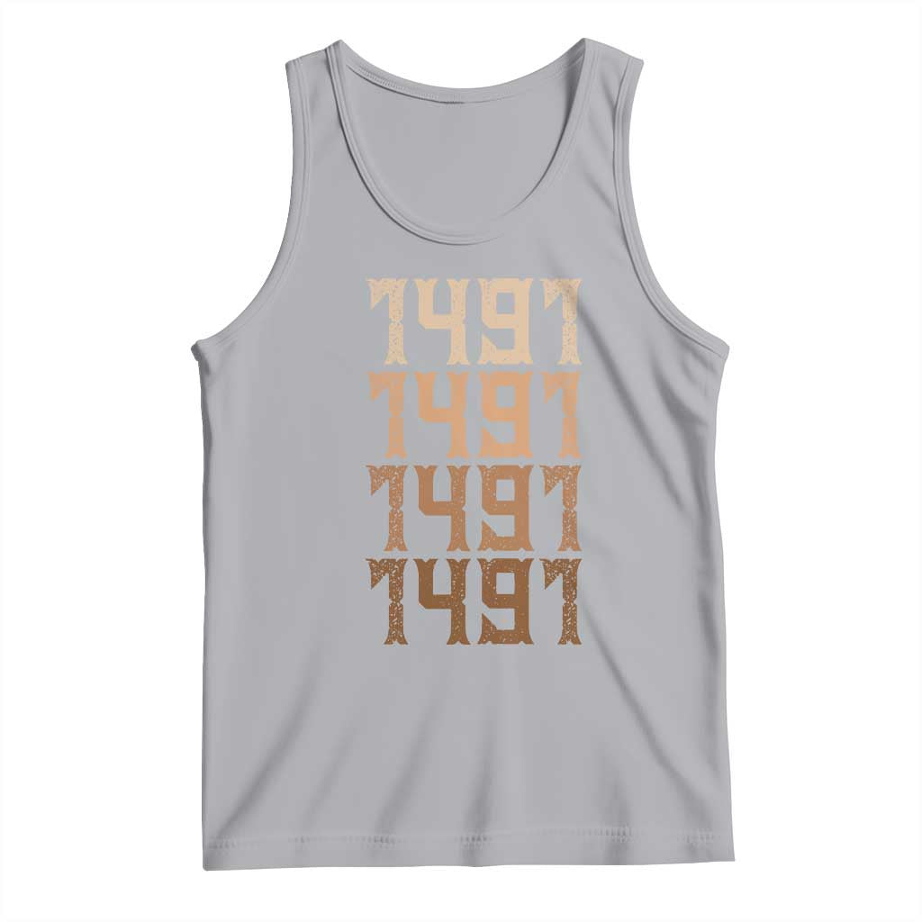 Proud Native American 1491 Pre Columbus Indigenous People Day Tank Top - Wonder Print Shop