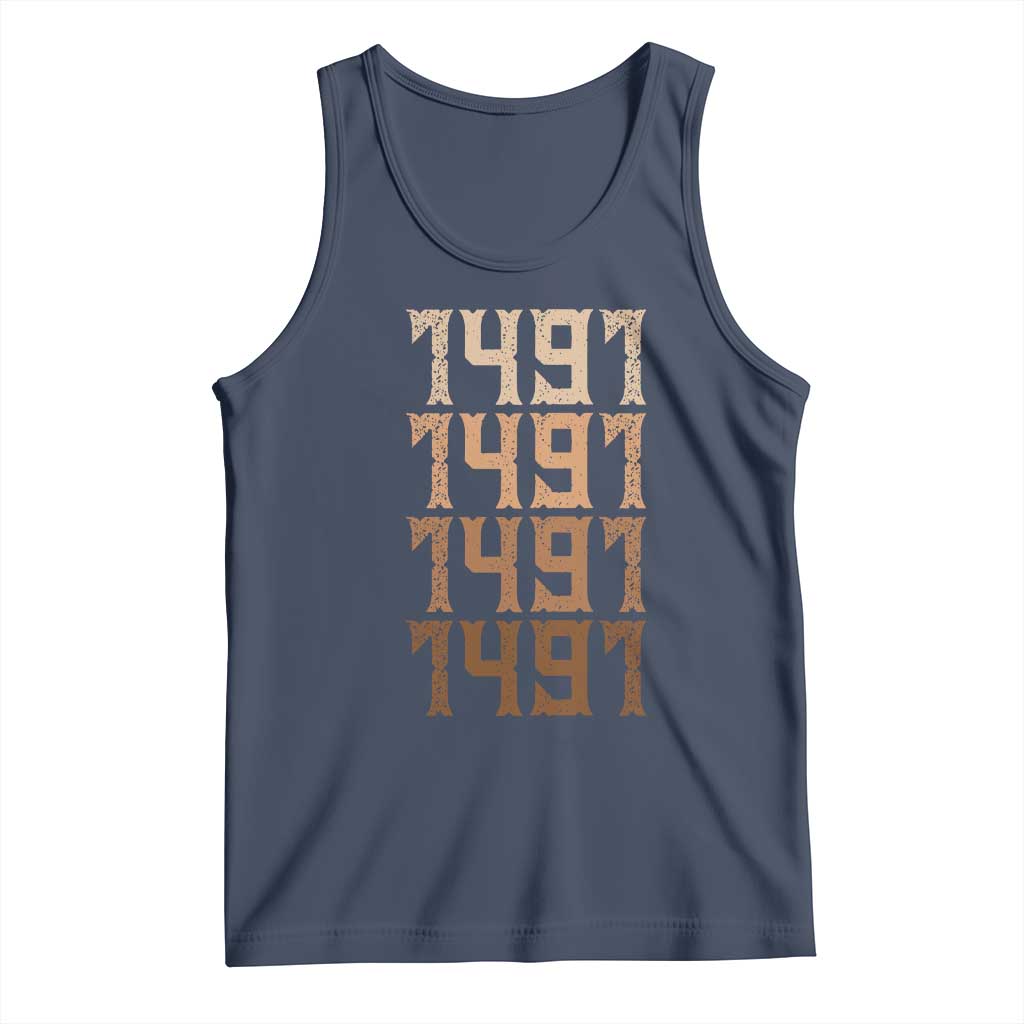 Proud Native American 1491 Pre Columbus Indigenous People Day Tank Top - Wonder Print Shop