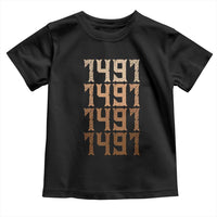 Proud Native American 1491 Pre Columbus Indigenous People Day Toddler T Shirt - Wonder Print Shop