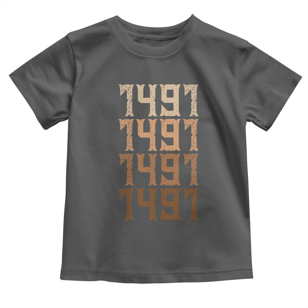 Proud Native American 1491 Pre Columbus Indigenous People Day Toddler T Shirt - Wonder Print Shop