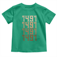 Proud Native American 1491 Pre Columbus Indigenous People Day Toddler T Shirt - Wonder Print Shop