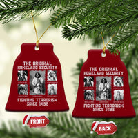The Original Homeland Security Fighting Terrorism Since 1492 Ceramic Ornament Native American