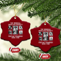 The Original Homeland Security Fighting Terrorism Since 1492 Ceramic Ornament Native American