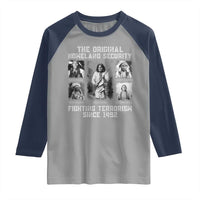 The Original Homeland Security Fighting Terrorism Since 1492 Raglan Shirt Native American - Wonder Print Shop