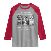 The Original Homeland Security Fighting Terrorism Since 1492 Raglan Shirt Native American - Wonder Print Shop