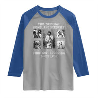 The Original Homeland Security Fighting Terrorism Since 1492 Raglan Shirt Native American - Wonder Print Shop
