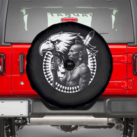 Mohawk Warrior Tribe Spare Tire Cover Native American Haudenosaunee Pride Vintage Eagle - Wonder Print Shop
