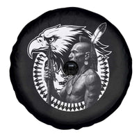 Mohawk Warrior Tribe Spare Tire Cover Native American Haudenosaunee Pride Vintage Eagle - Wonder Print Shop