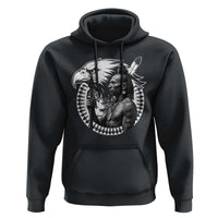 Mohawk Warrior Tribe Hoodie Native American Haudenosaunee Pride Vintage Eagle - Wonder Print Shop