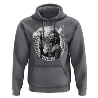 Mohawk Warrior Tribe Hoodie Native American Haudenosaunee Pride Vintage Eagle - Wonder Print Shop