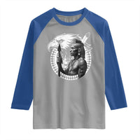 Mohawk Warrior Tribe Raglan Shirt Native American Haudenosaunee Pride Vintage Eagle - Wonder Print Shop