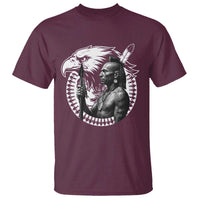 Mohawk Warrior Tribe T Shirt Native American Haudenosaunee Pride Vintage Eagle - Wonder Print Shop