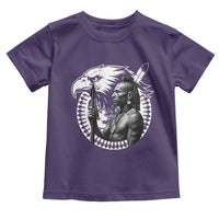 Mohawk Warrior Tribe Toddler T Shirt Native American Haudenosaunee Pride Vintage Eagle - Wonder Print Shop