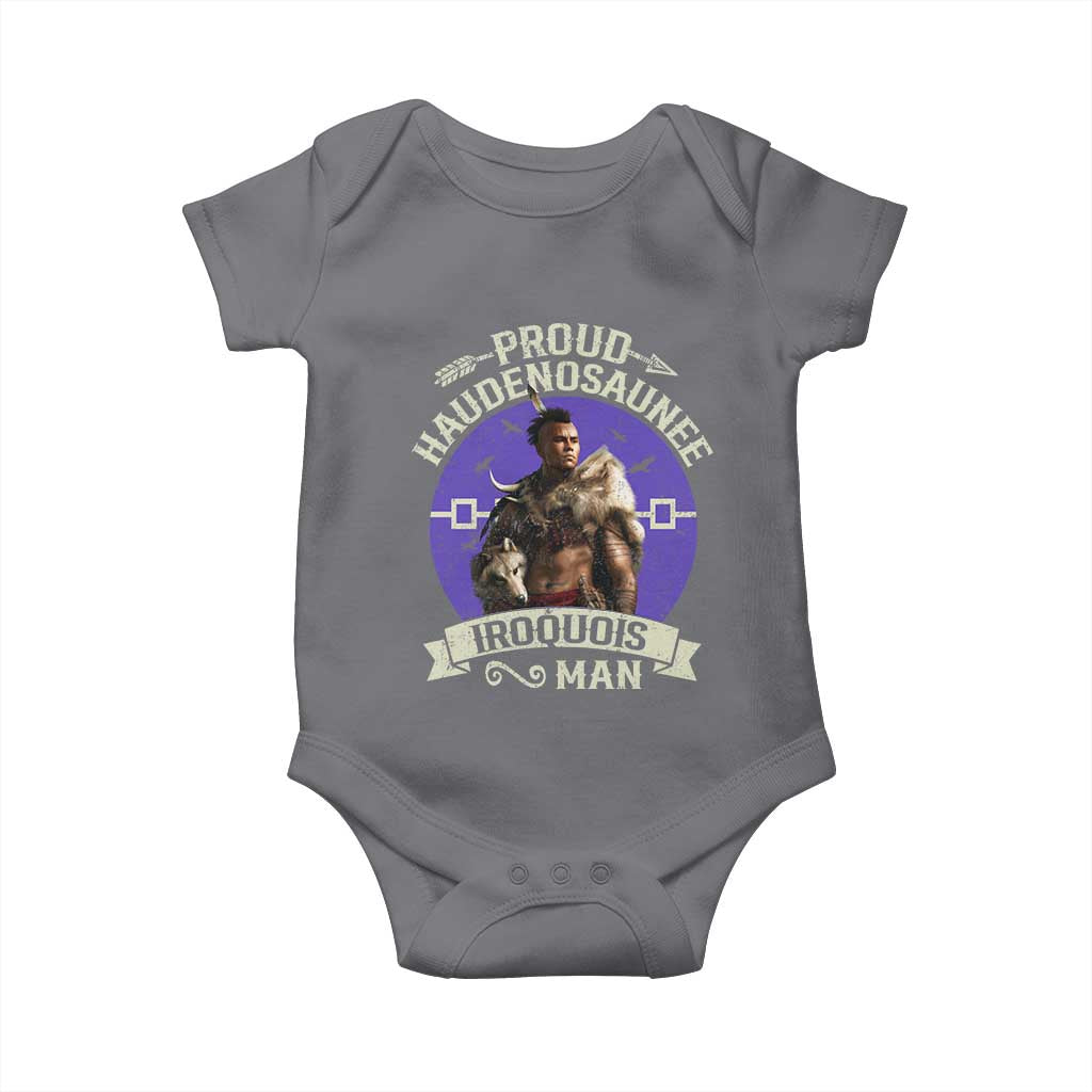 Proud Haudenosaunee Iroquois Man Baby Onesie Mohawk Tribe Native American - Wonder Print Shop