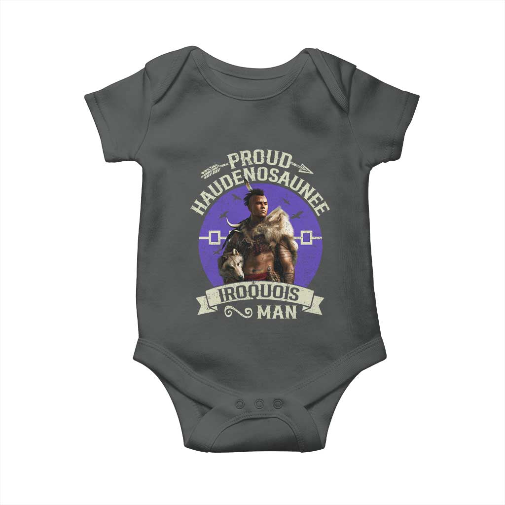 Proud Haudenosaunee Iroquois Man Baby Onesie Mohawk Tribe Native American - Wonder Print Shop
