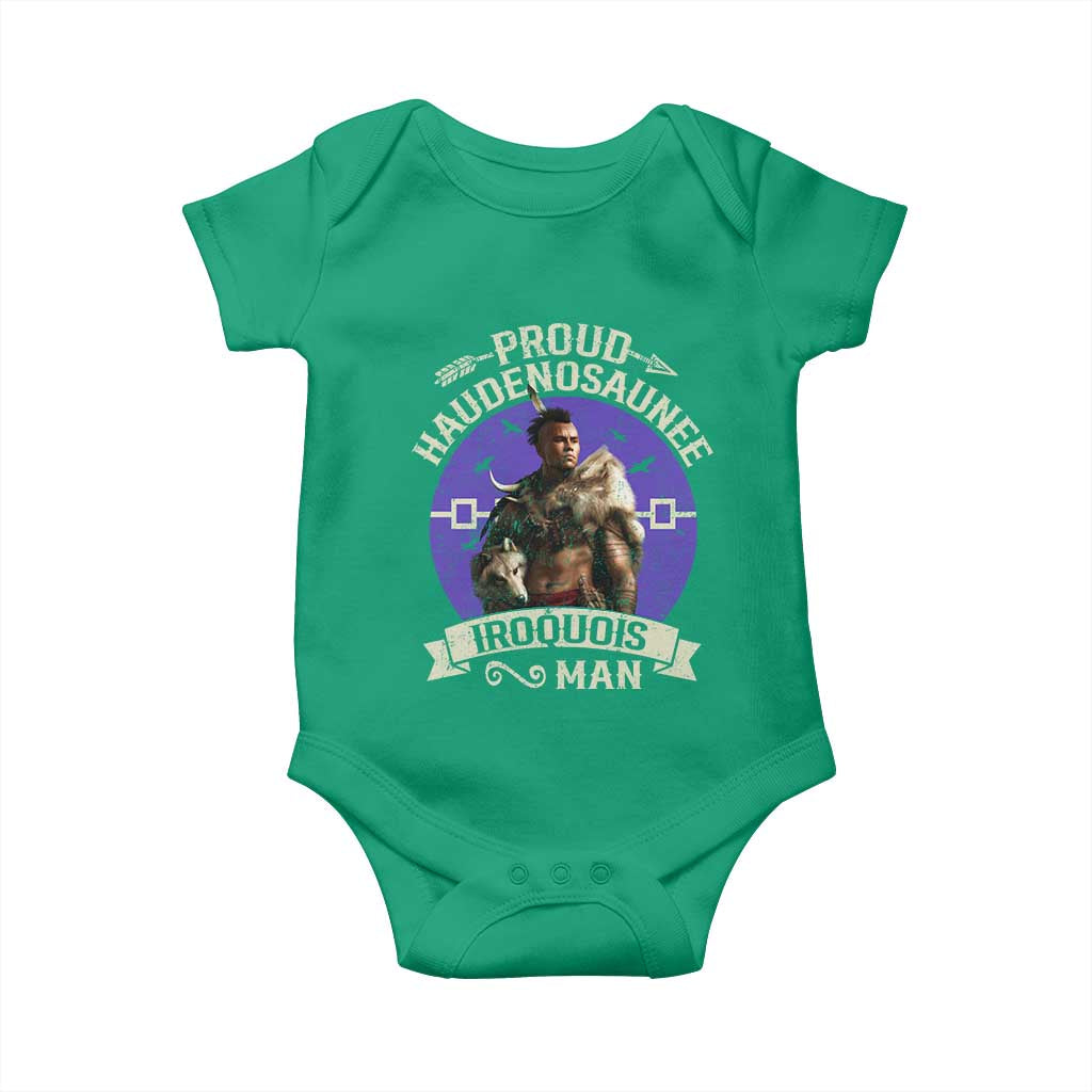 Proud Haudenosaunee Iroquois Man Baby Onesie Mohawk Tribe Native American - Wonder Print Shop