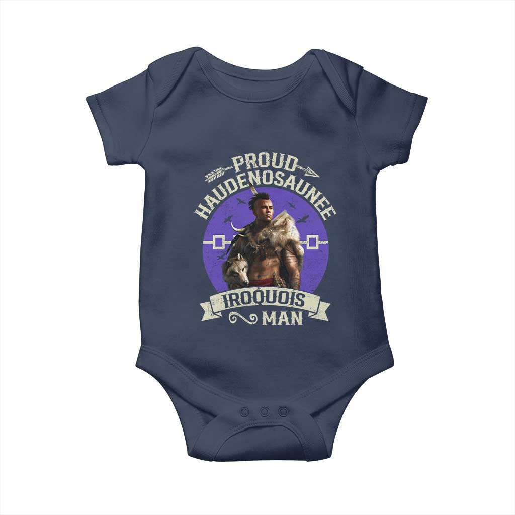 Proud Haudenosaunee Iroquois Man Baby Onesie Mohawk Tribe Native American - Wonder Print Shop