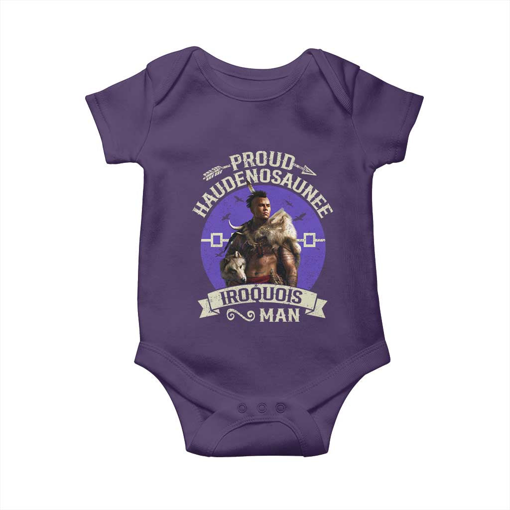 Proud Haudenosaunee Iroquois Man Baby Onesie Mohawk Tribe Native American - Wonder Print Shop