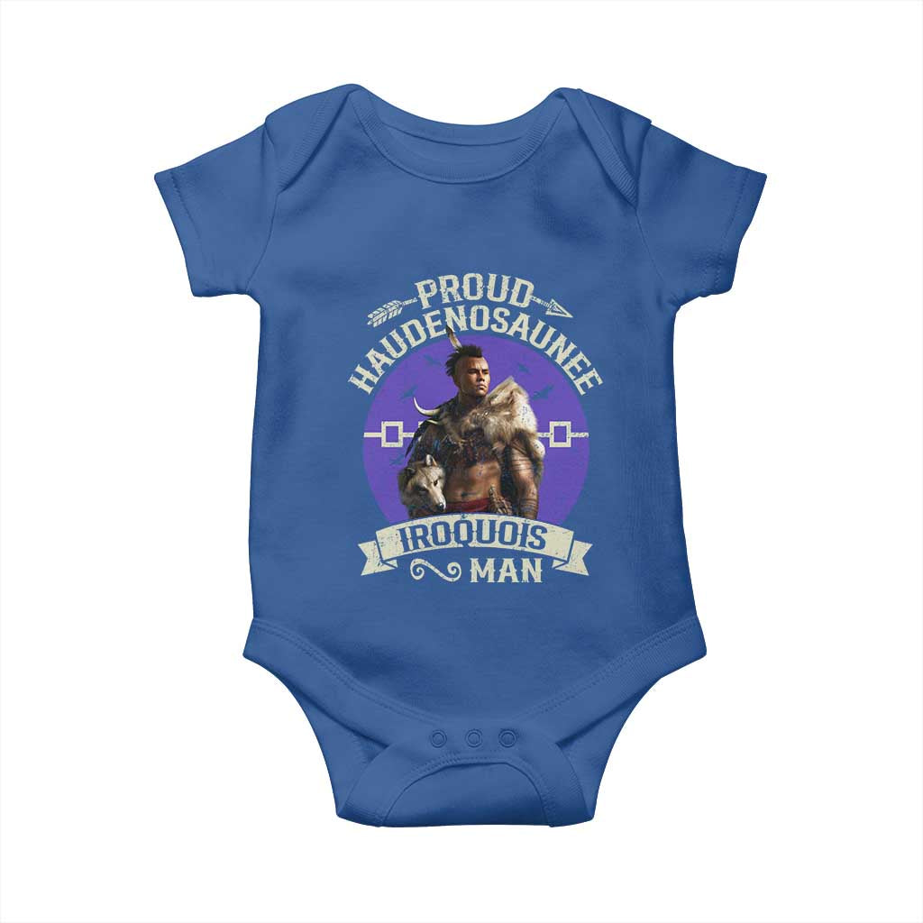 Proud Haudenosaunee Iroquois Man Baby Onesie Mohawk Tribe Native American - Wonder Print Shop
