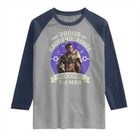 Proud Haudenosaunee Iroquois Man Raglan Shirt Mohawk Tribe Native American - Wonder Print Shop