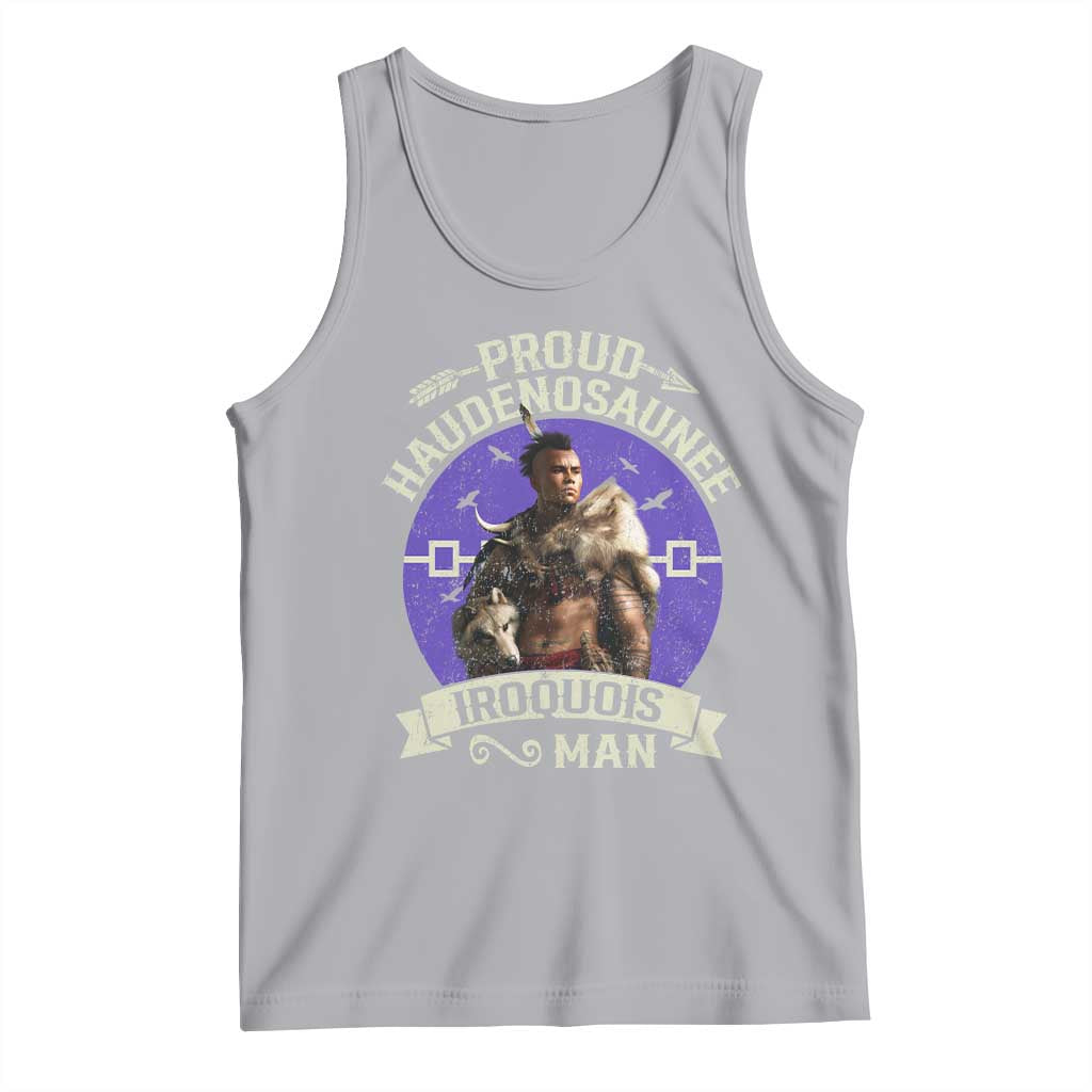 Proud Haudenosaunee Iroquois Man Tank Top Mohawk Tribe Native American - Wonder Print Shop